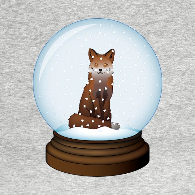 Red Fox Globe by RudDesigns